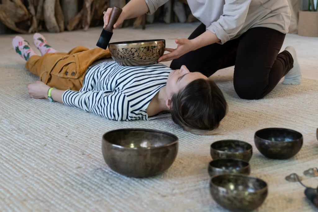 séance de massage sonore